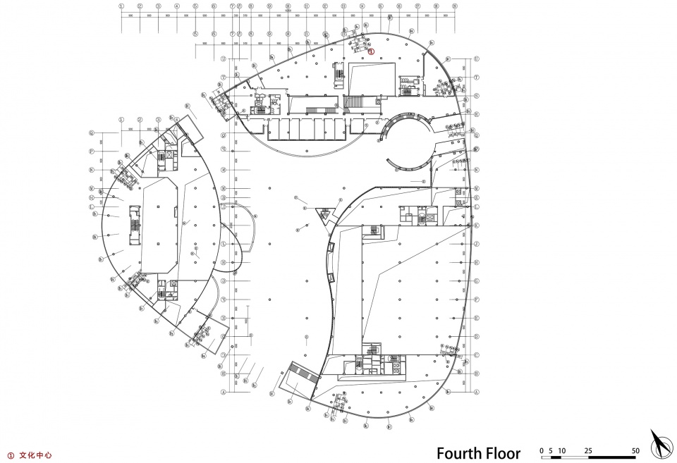 肥城4F平面图 feicheng civiv center