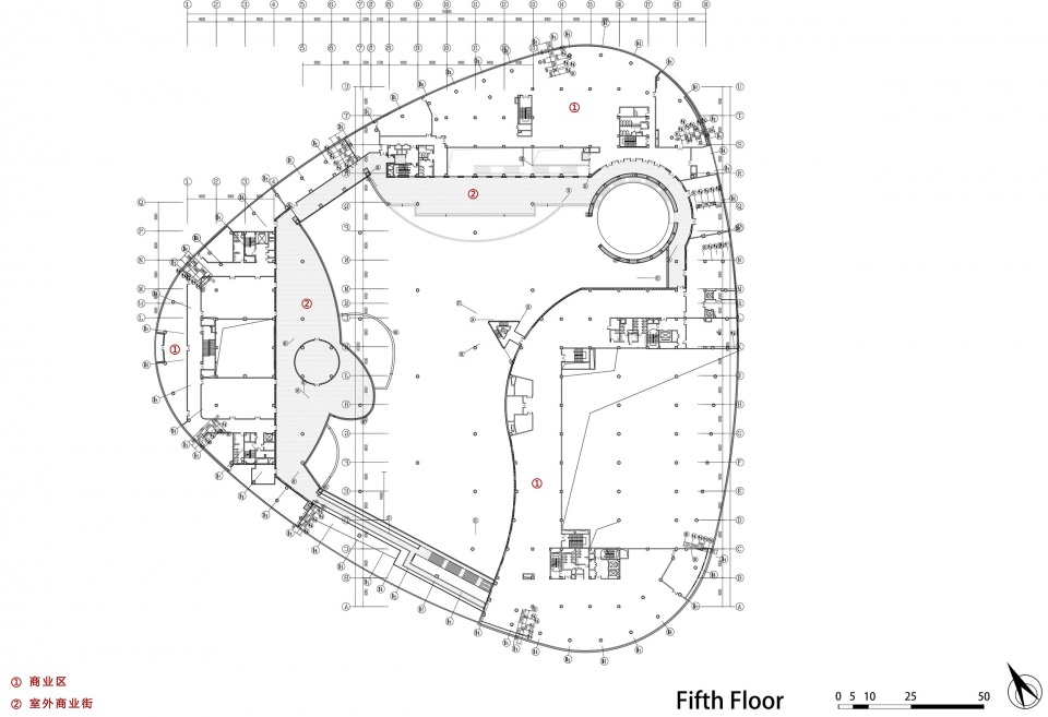肥城5F平面图 feicheng civiv center